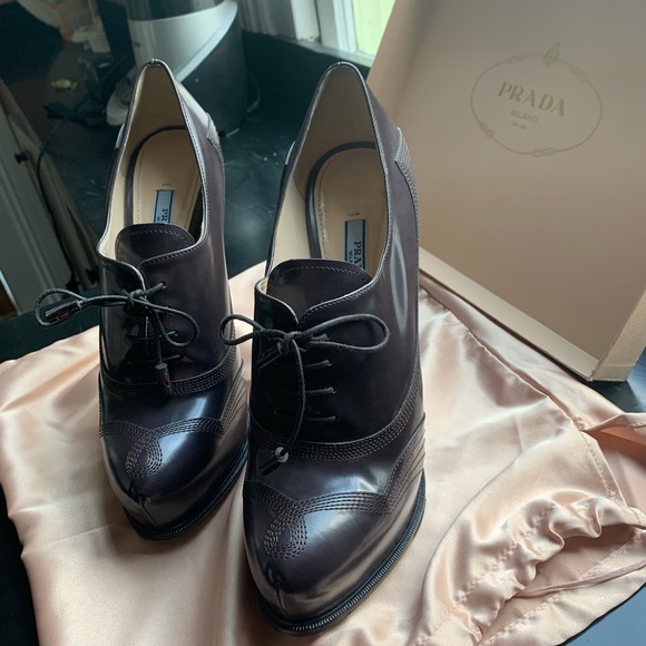 Prada lace up platform booties - Picture 6 of 8